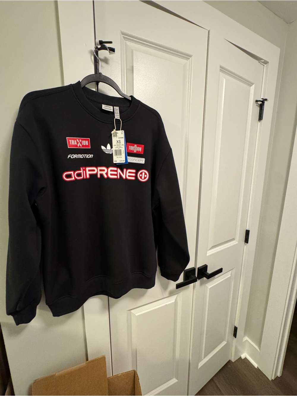 Adidas Black adiPRENE Crewneck Sweatshirt - Women’s XS